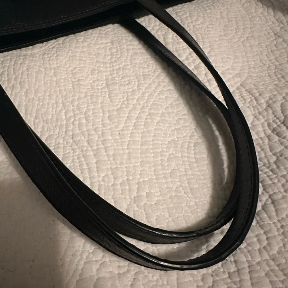 kate spade Black Leather Grand Street Sadie large tote